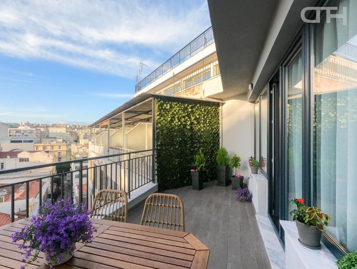 Luxury 80M2 Apartment With Balcony Downtown Tesalonika Bagian luar foto