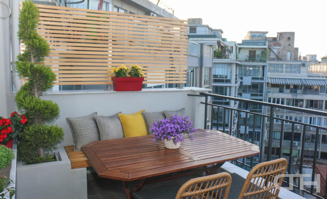 Luxury 80M2 Apartment With Balcony Downtown Tesalonika Bagian luar foto