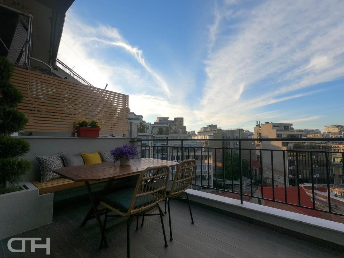 Luxury 80M2 Apartment With Balcony Downtown Tesalonika Bagian luar foto